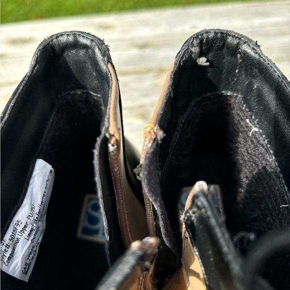 Tri- colour block high ankle booties - Picture 8 of 15